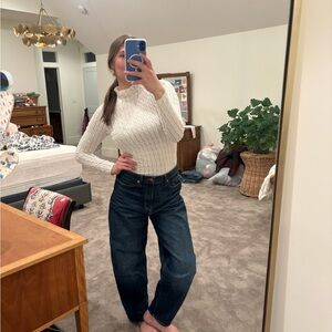 Free People White Bodysuit Top